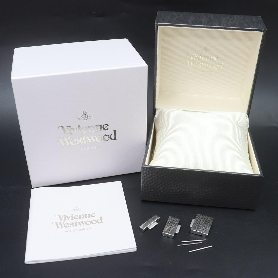 Vivienne Westwood(ヴィヴィアンウエストウッド)のITAHXV82DYGW ヴィヴィアン ウエストウッド VW‐20D3 チェーン マイユ ホワイト 箱付 メンズの時計(腕時計(アナログ))の商品写真
