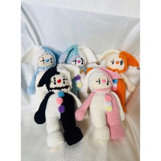 ハンドメイド あみぐるみ ピエロ 5色(あみぐるみ)