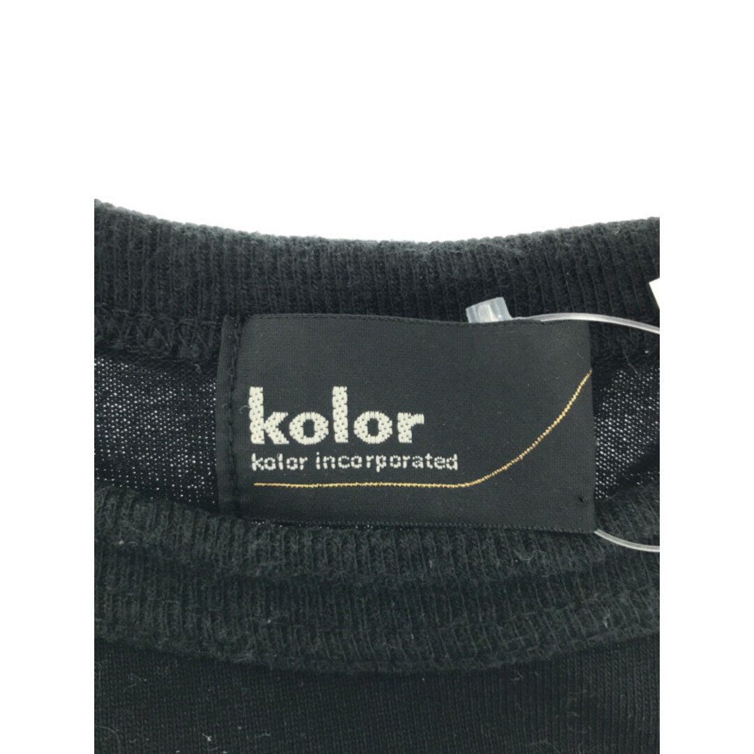 kolor(カラー)のkolor カラー 20AW 度詰め天竺プリントTシャツ ブラック 2 メンズのトップス(Tシャツ/カットソー(半袖/袖なし))の商品写真