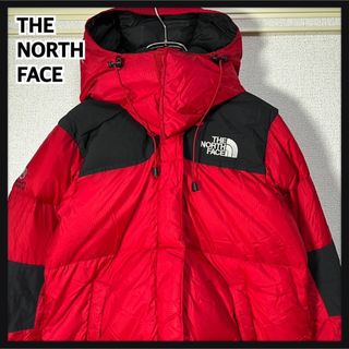 ザノースフェイス(THE NORTH FACE)のノースフェイス】フーデッドダウンジャケット　700サミットシリーズ刺繍　赤黒KG(ダウンジャケット)