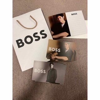 ボス(BOSS)のBOSS 大谷翔平 オリジナル ノベルティ メッセージカード 限定 紙袋 ハガキ(スポーツ選手)