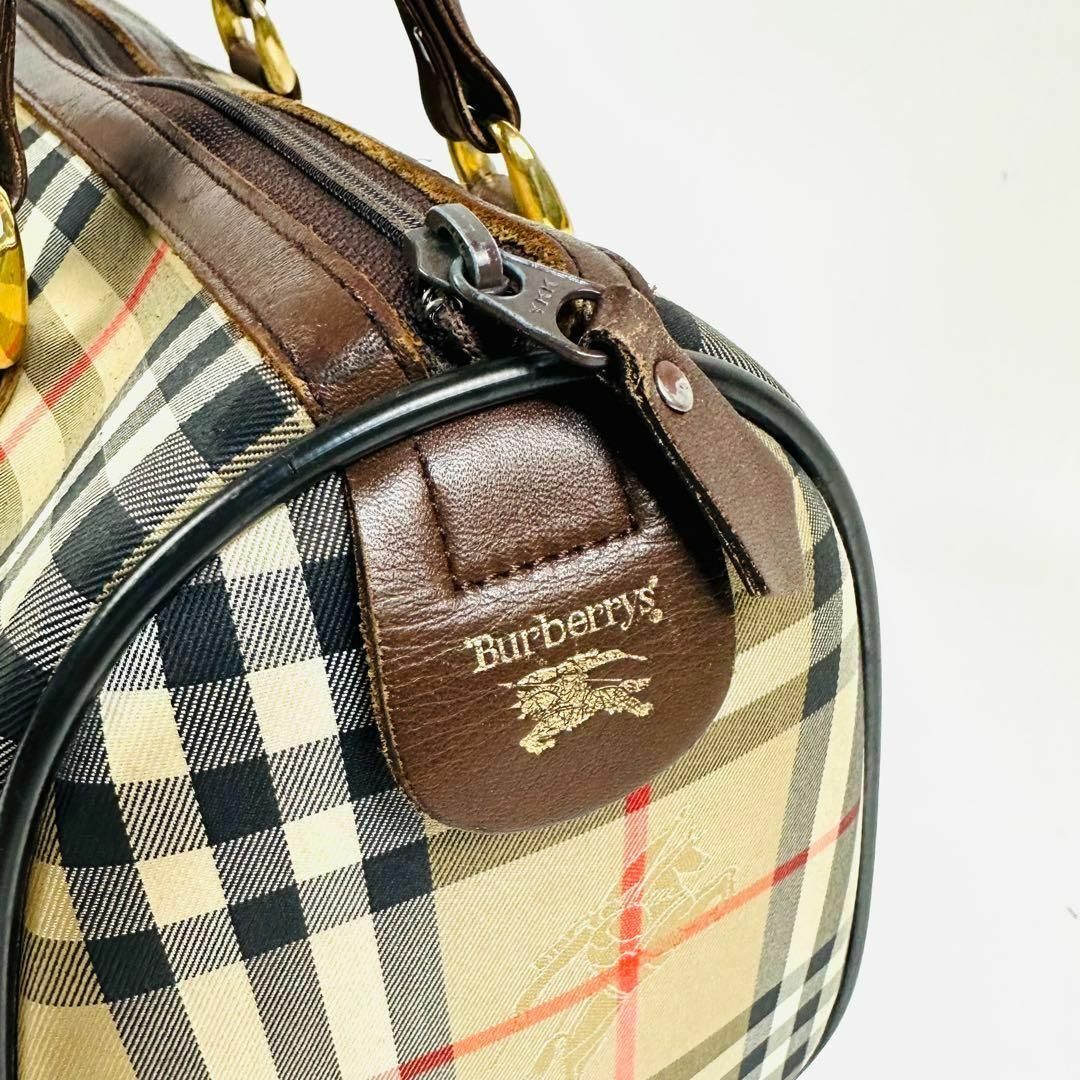 Burberry バーバリー ミニボストン ノバチェック キャンバス