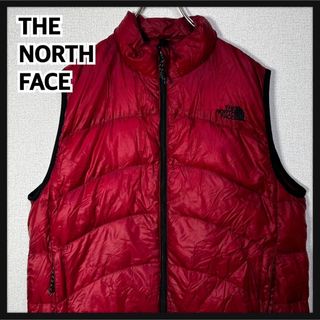 ノースフェイス(THE NORTH FACE) レッド ダウンベスト(メンズ)の通販