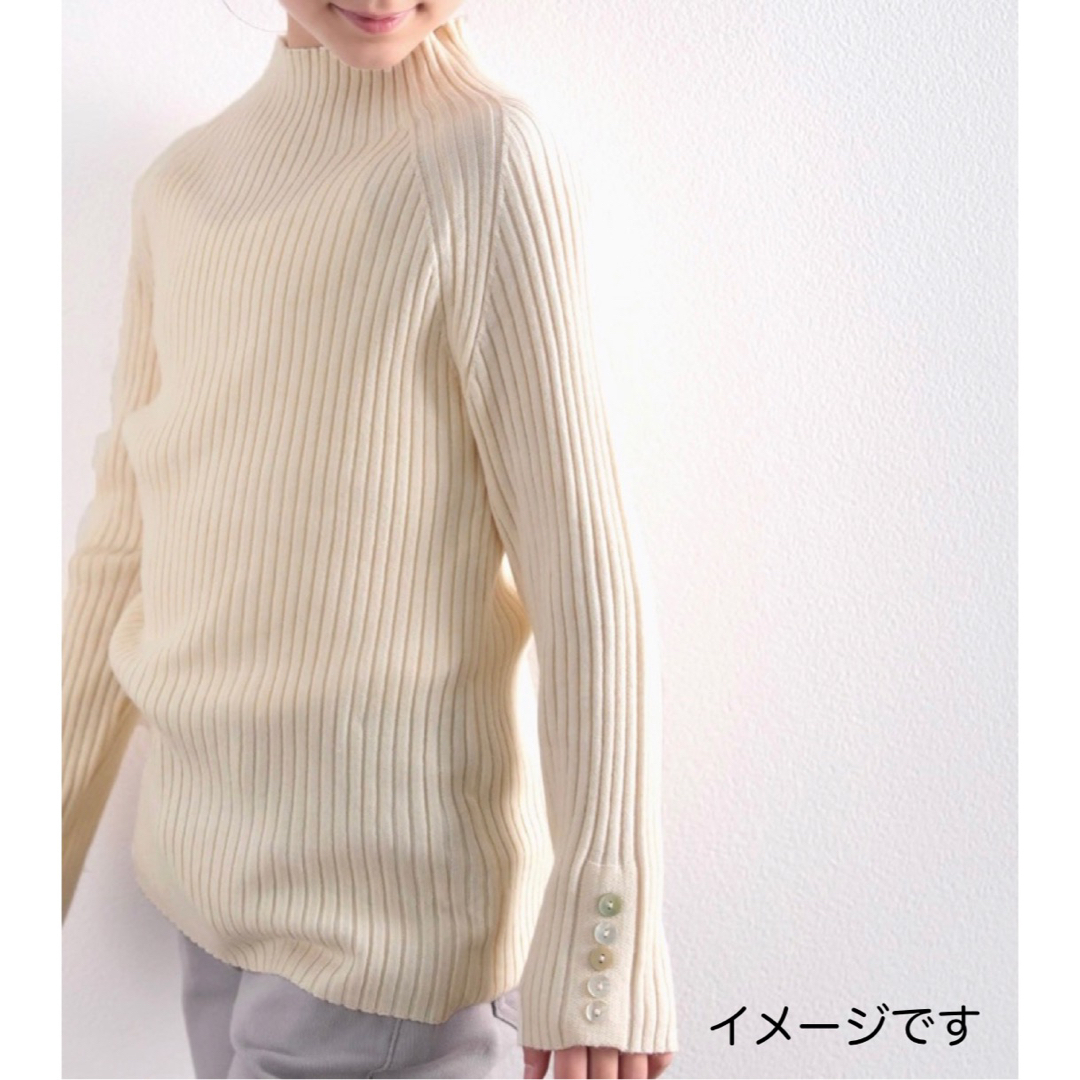 オシャレなリブニット 130キッズ キッズ/ベビー/マタニティのキッズ服女の子用(90cm~)(ニット)の商品写真