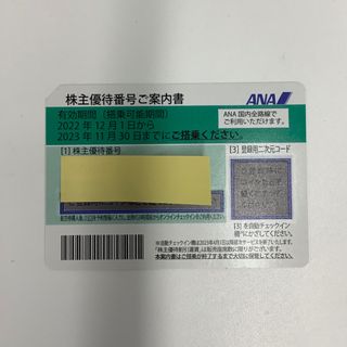 エーエヌエー(ゼンニッポンクウユ)(ANA(全日本空輸))のANA 株主優待券　1枚(航空券)