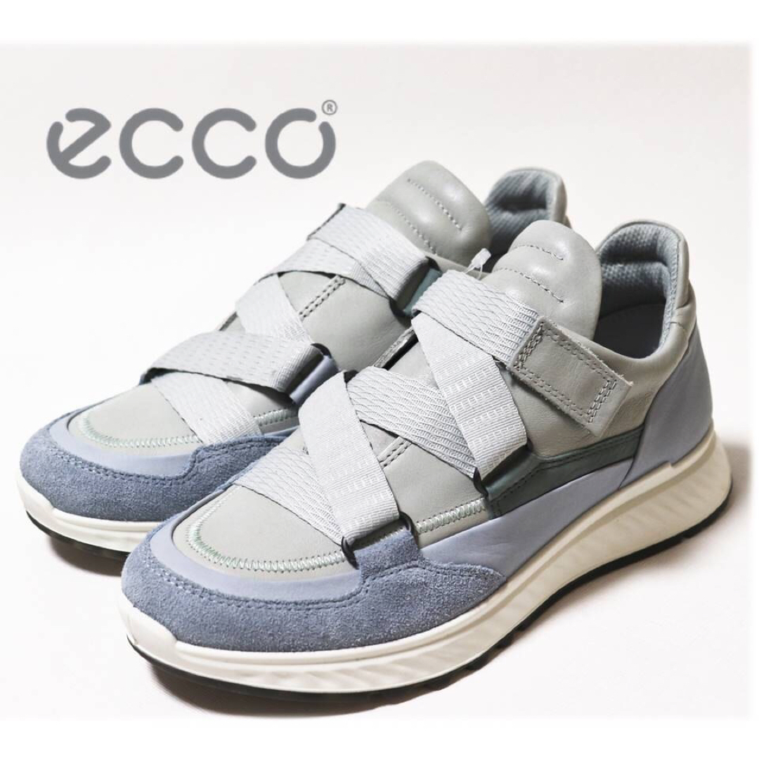 《ECCO》箱付新品 カーフスウェード レザースニーカー 35(22～22.5)スニーカー