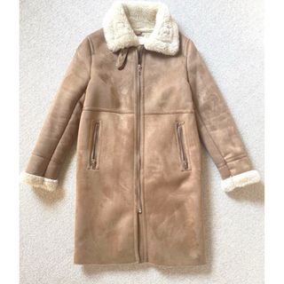 ザラ(ZARA)のZARA スエードテイストライダースジャケット(ロングコート)