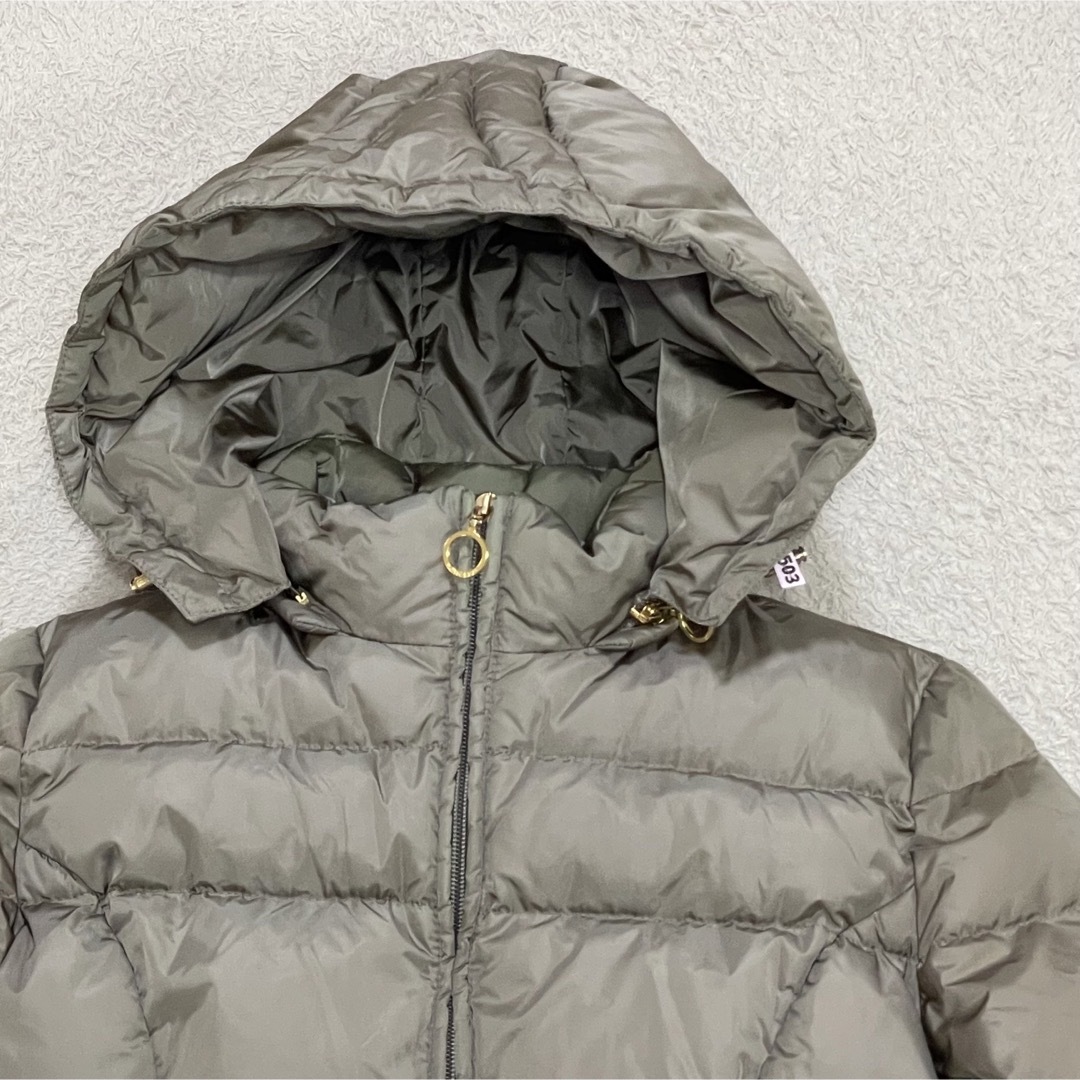 MONCLER(モンクレール)の【最高級】モンクレール　茶タグ　ダウンコート　ダウンジャケット　ゴールドパーツ レディースのジャケット/アウター(ダウンジャケット)の商品写真