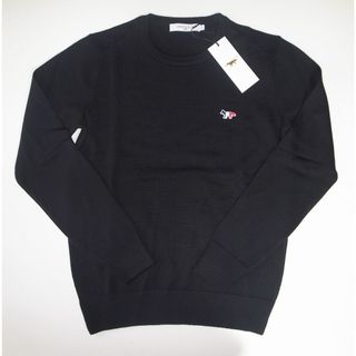 メゾンキツネ(MAISON KITSUNE')のmaison kitsune FOX PATCH クルーネック ニット XS(ニット/セーター)