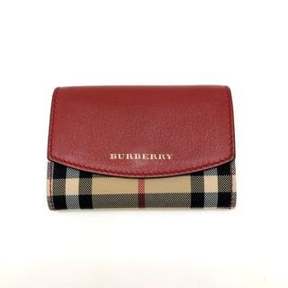 バーバリー(BURBERRY)のBURBERRY バーバリー カードケース キャンバス レザー(名刺入れ/定期入れ)