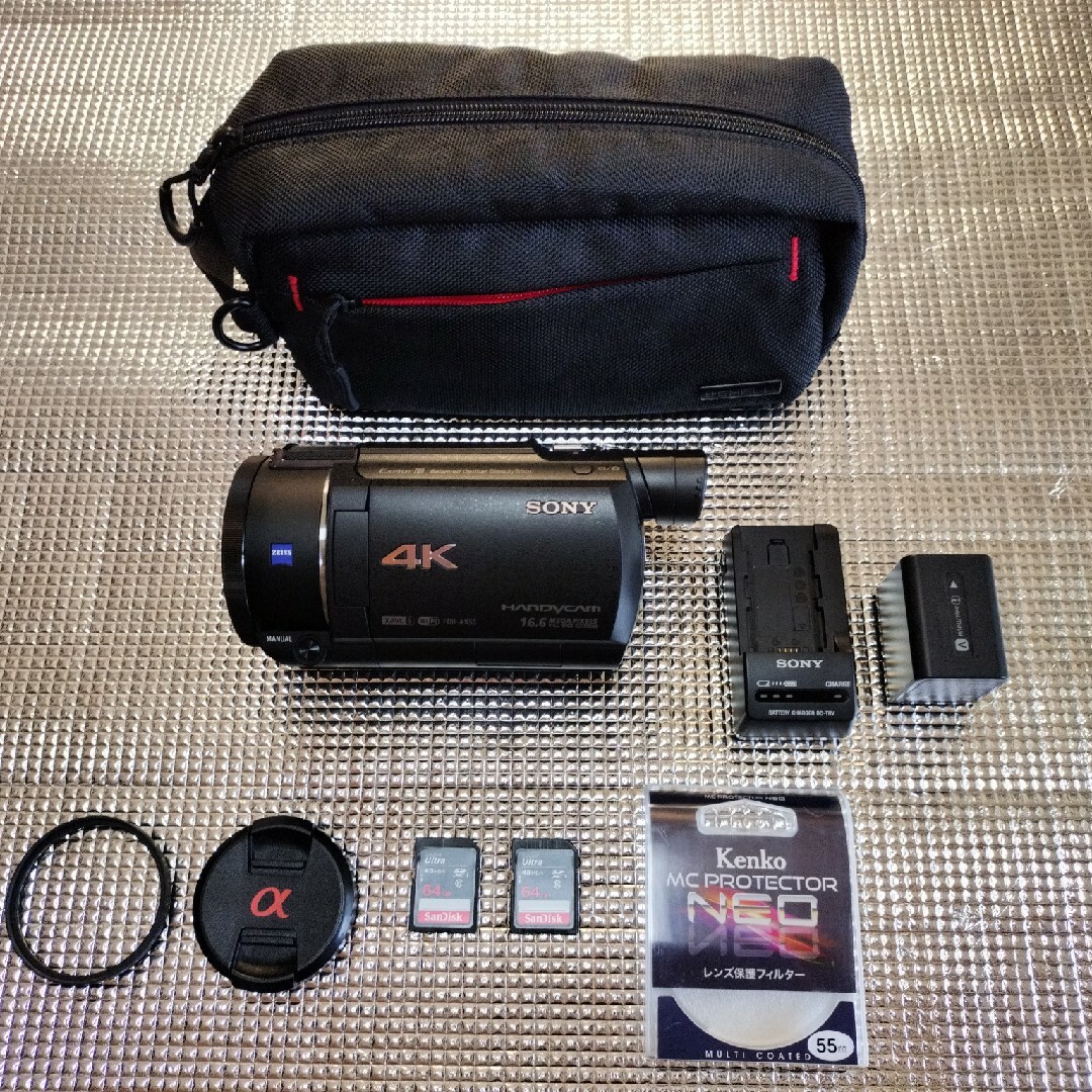 【極美品】上位モデル FDR-AX55 4Kビデオカメラ FDR-AX60