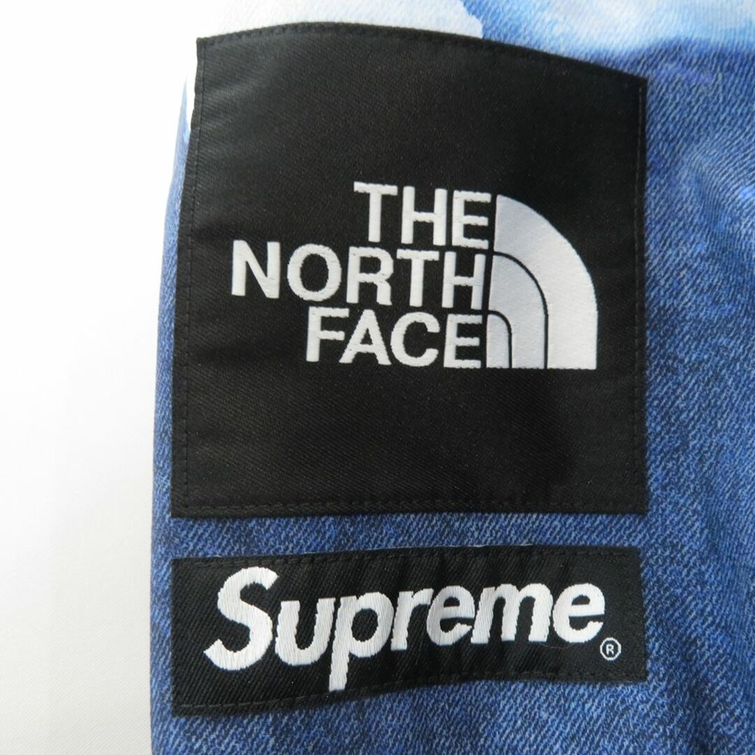 SUPREME 21aw THE NORTH FACE BLEACHED DENIM PRINT MOUNTAIN JACKET