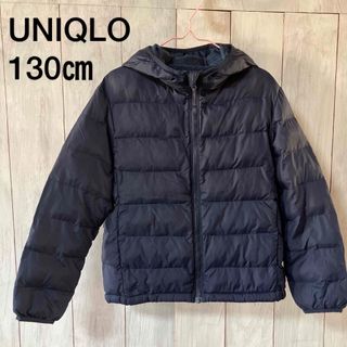 ユニクロ(UNIQLO)のUNIQLO ユニクロ KIDS ライトウォームパデットパーカー 130㎝(ジャケット/上着)