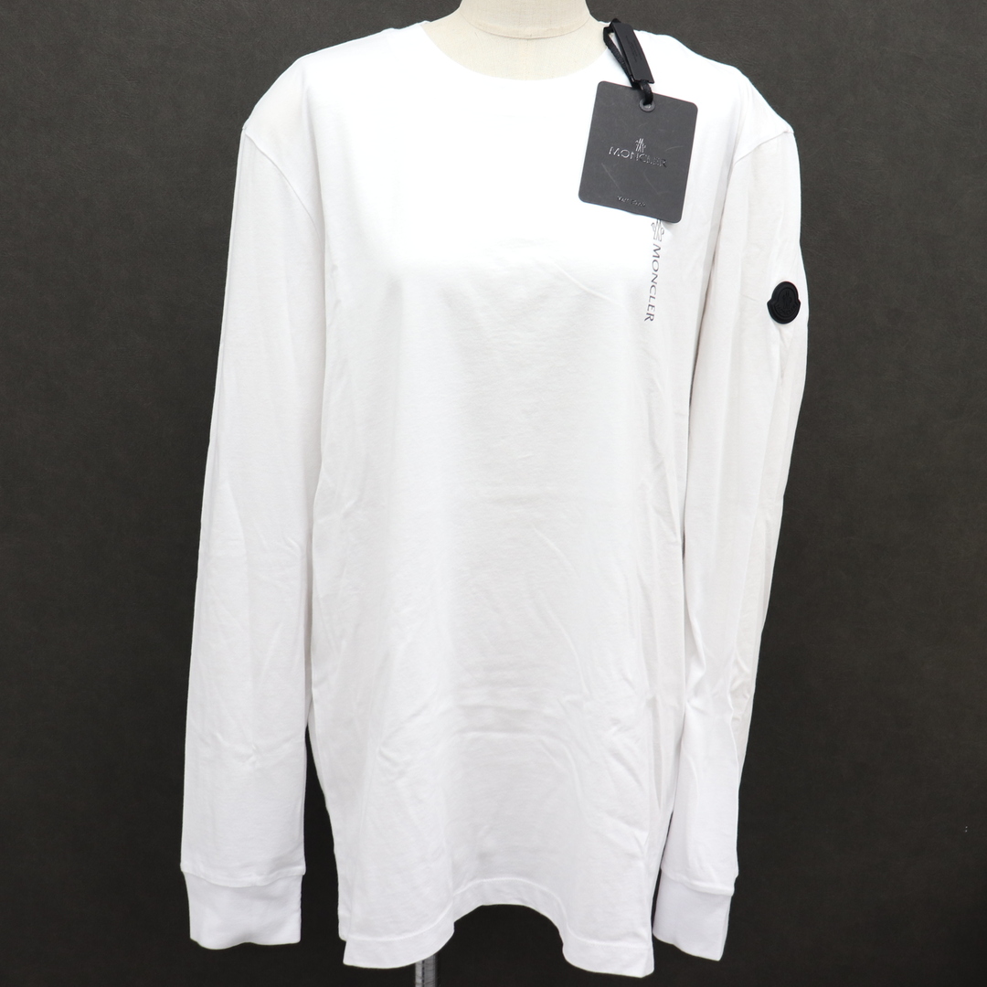 MONCLER(モンクレール)のITWH40OLTGHK 未使用 国内正規品 モンクレール ロンT MAGLIA MANICA LUNGA ホワイト XL メンズのトップス(Tシャツ/カットソー(七分/長袖))の商品写真