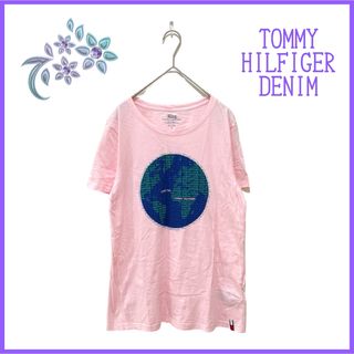 トミーヒルフィガー(TOMMY HILFIGER)の【TOMMY HILFIGER DENIM】半袖Tシャツ Earth 地球 M(Tシャツ(半袖/袖なし))