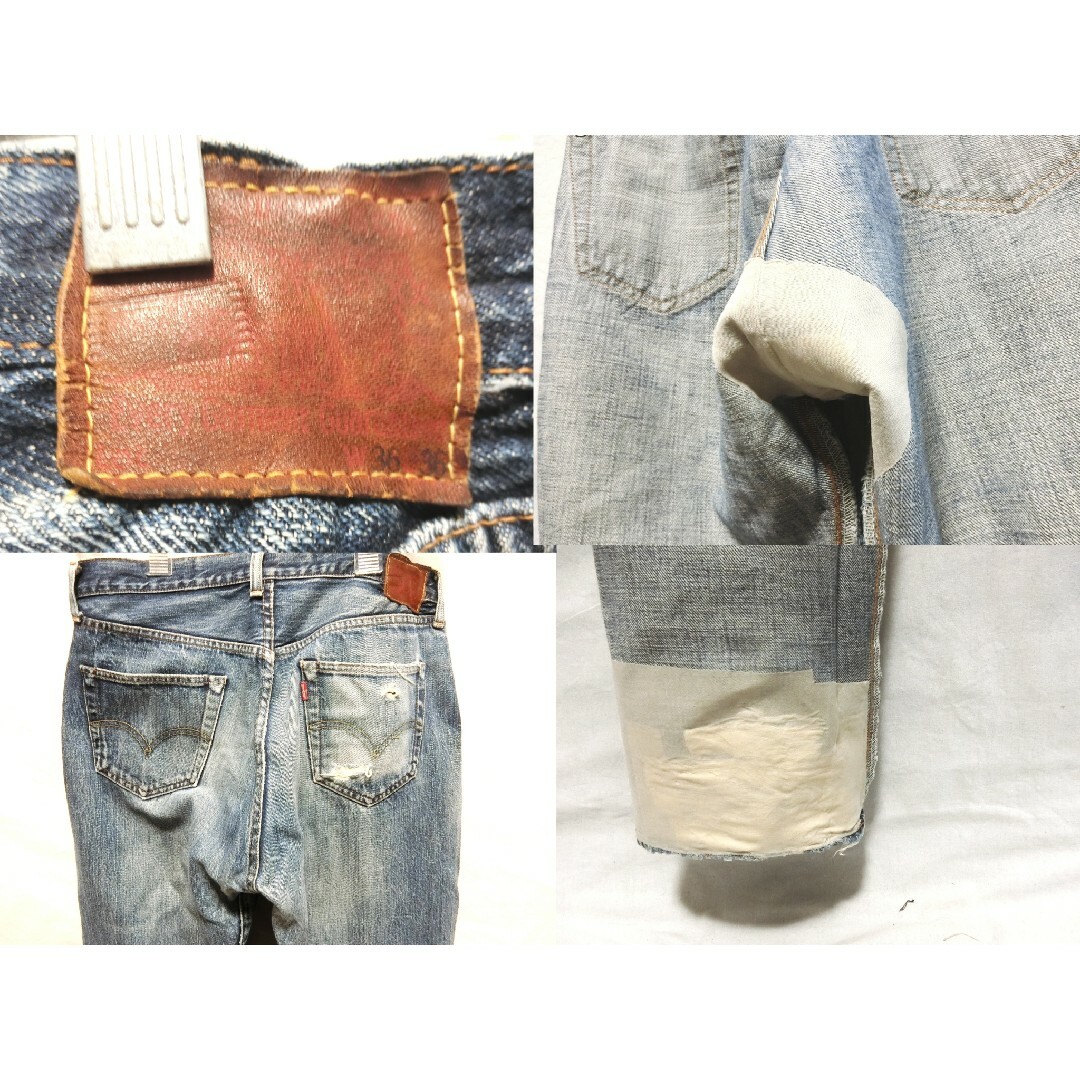 Levi's - リーバイス W36(88) 50Sxx 501xx 復刻 レプリカ BIGE 赤の