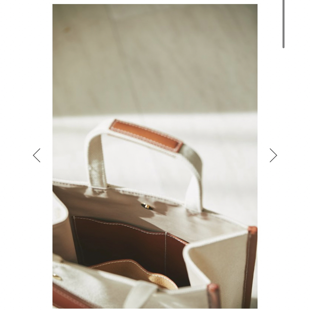Drawer(ドゥロワー)の【美品】SEVEN TEN セブンテン ワンポイント刺繍トートバッグ　小 レディースのバッグ(トートバッグ)の商品写真