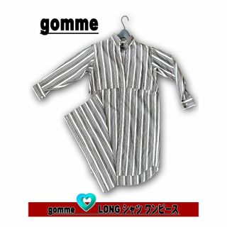 ゴム(gomme)のgomme　LONG シャツ ワンピース(シャツ/ブラウス(長袖/七分))