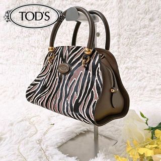 トッズ(TOD'S)の即日発送 極美品 希少 TOD'S セラ アニマル柄 ハンドバッグ(ハンドバッグ)