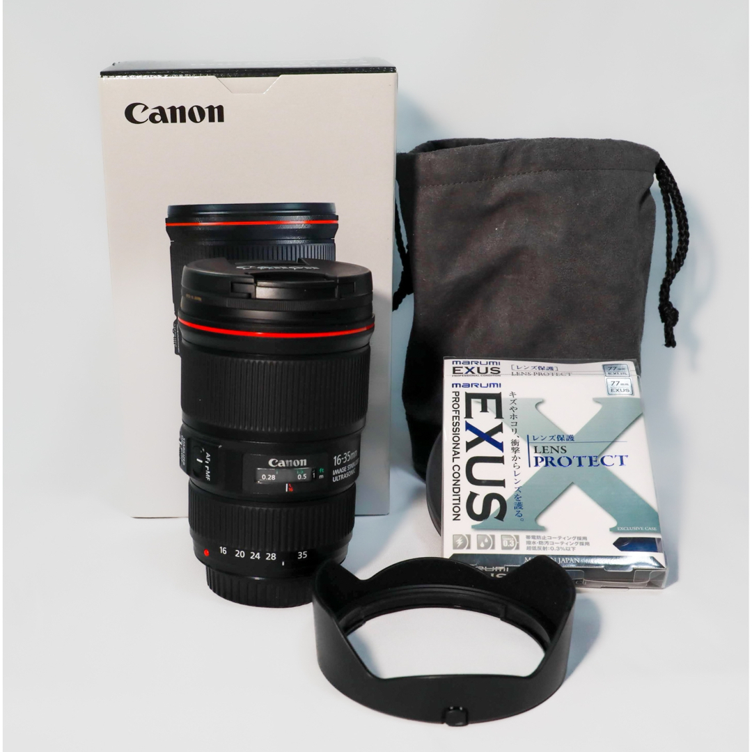 美品☆Canon キヤノン EF 16-35mm F4L IS USM☆レンズフード付 美品☆Canon キヤノン EF 16-35mm F4L IS USM☆レンズフード付