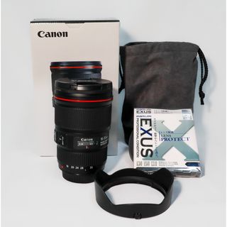 キヤノン(Canon)の★美品  Canon レンズ EF16-35mm F4L フィルター付き(その他)