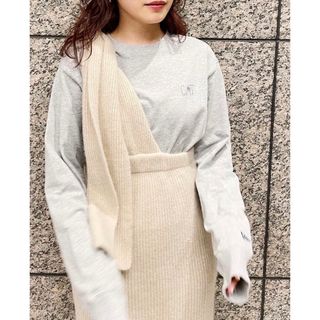 マウジー(moussy)のleinwande Fox Rib Dress& Skirt 完売品(ロングスカート)