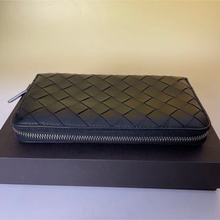 BOTTEGA VENETA 極美品 黒 長財布 イントレチャート ユニセックス