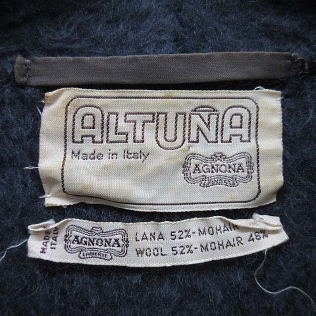 Agnona(アニオナ)のアニオナ AGNONA ウール モヘア ビーバー コート 42 グレー イタリア レディースのジャケット/アウター(その他)の商品写真