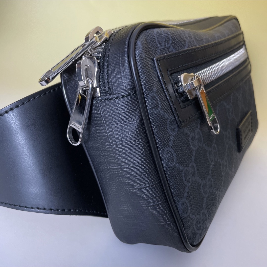 Gucci - Gucci 極美品 GGスプリーム ソフト ボディバッグ ウエスト