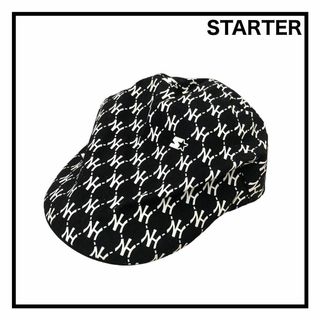 STARTER - 【STARTER】　ハンチング　キャップ　帽子　ロゴ入り　ブラック　モノグラム