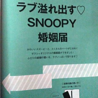 スヌーピー(SNOOPY)のSNOOPY婚姻届(キャラクターグッズ)