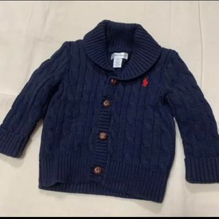 ラルフローレン(Ralph Lauren)のRalph Lauren  ケーブルニットカーディガン 12M ポニー刺繍　(ニット/セーター)