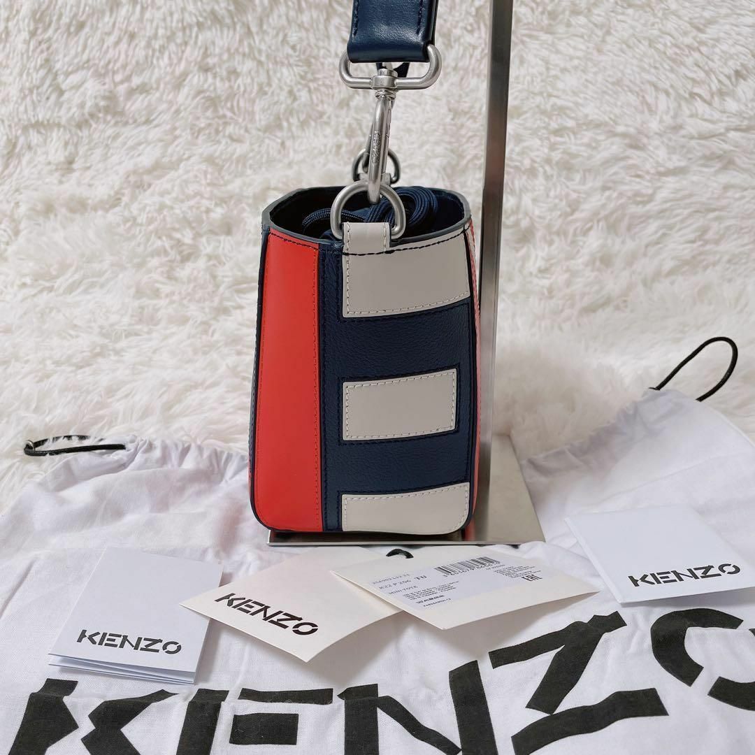 即日発送 極美品 KENZO kube small レザー ショルダーバッグ