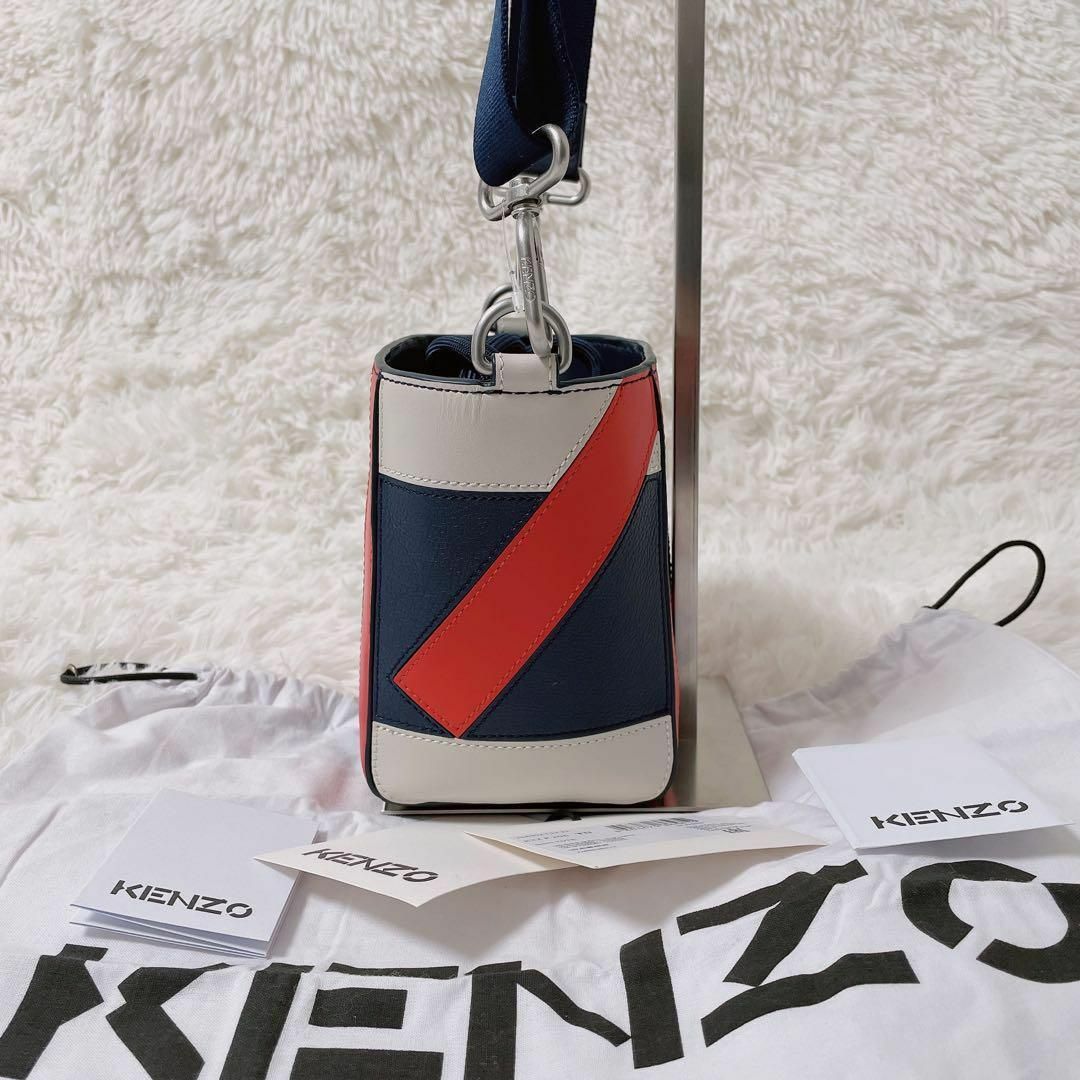 即日発送 極美品 KENZO kube small レザー ショルダーバッグ