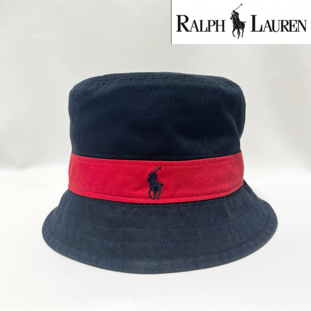 【超美品】Polo RalphLauren⑥バイカラー ポニーロゴバゲットハット | フリマアプリ ラクマ