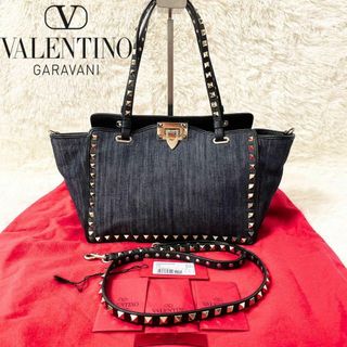 ヴァレンティノガラヴァーニ(valentino garavani)の即日発送 着画有 VALENTINO ロックスタッズ ショルダー 2WAYバッグ(トートバッグ)