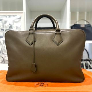 HERMES バッグ メンズ ブラック 美品 トランク エルメス 8628