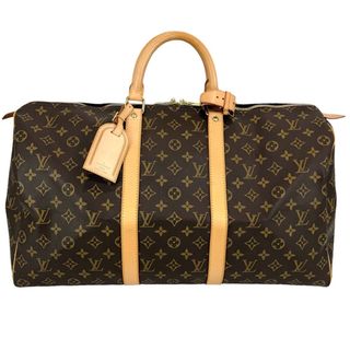 LOUIS VUITTON ルイヴィトン ボストンバッグ モノグラム キーポル50 Keepall50 トラベルバッグ ボストンバッグ ブラウン 茶 かばん 鞄 メンズ レディース 男女兼用 M41426    ゴールド金具 ユニセックス【品】