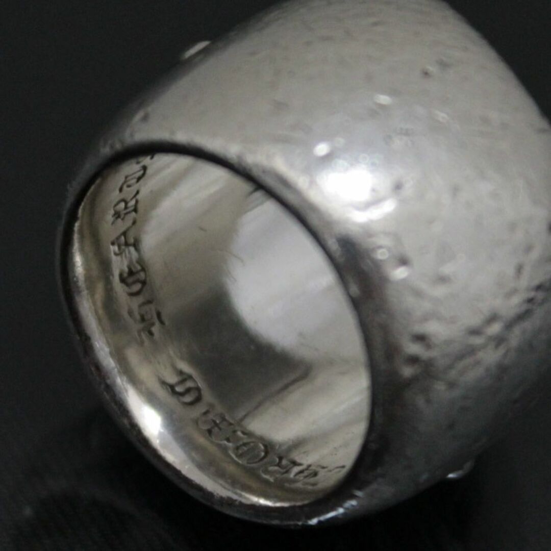 銀座店 クロムハーツ クラシック オーバルクロス リング 指輪 シルバー SV925 約17号 92812