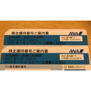 エーエヌエー(ゼンニッポンクウユ)(ANA(全日本空輸))のANA 株主優待券　2枚セット(その他)