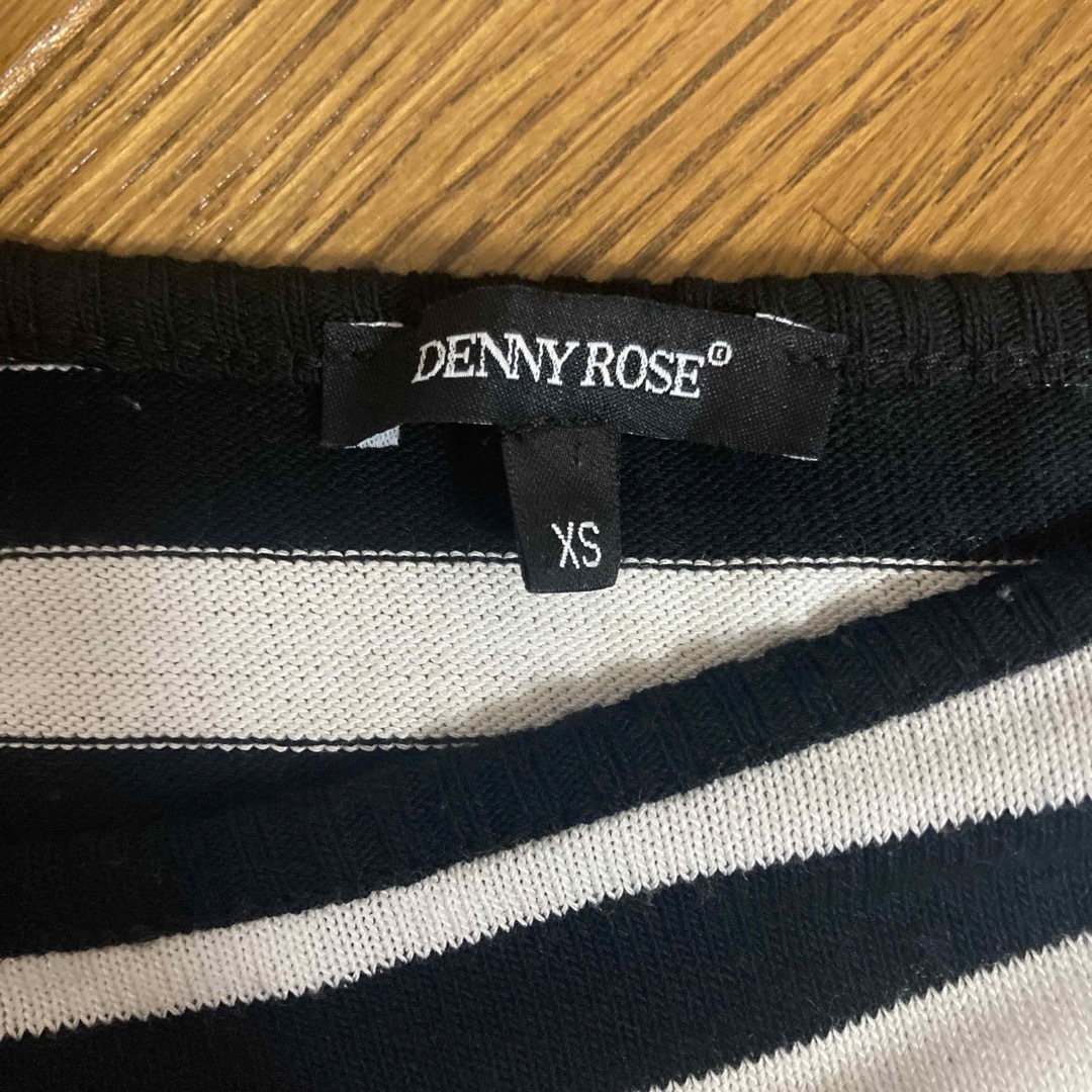 DENNYROSE(デニーローズ)のDENNY ROSE　トップス　ボーダー　サマーニット　XS レディースのトップス(カットソー(半袖/袖なし))の商品写真