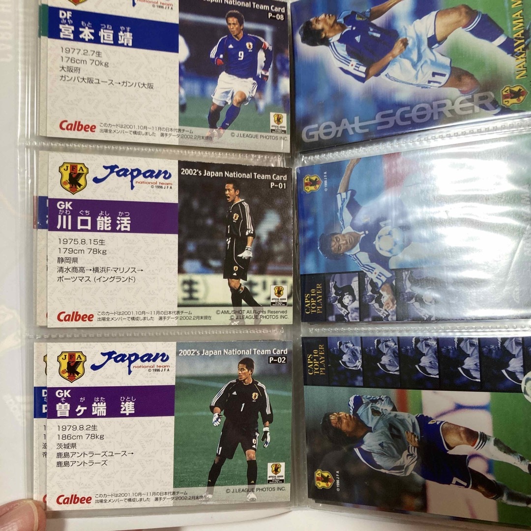 2002  calbee 日本代表　カードホルダー　サッカー エンタメ/ホビーのアニメグッズ(カード)の商品写真