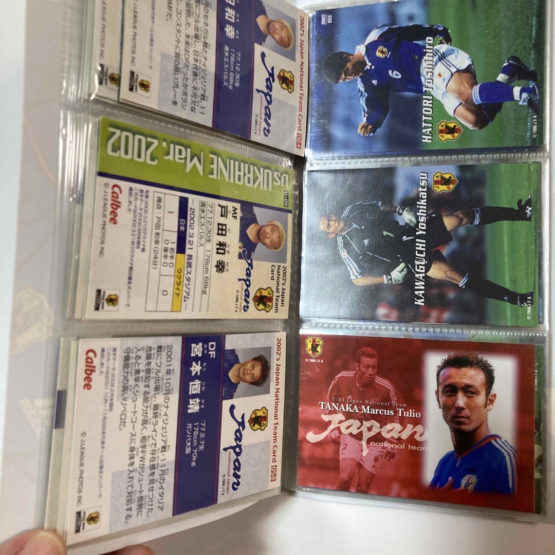 2002  calbee 日本代表　カードホルダー　サッカー エンタメ/ホビーのアニメグッズ(カード)の商品写真