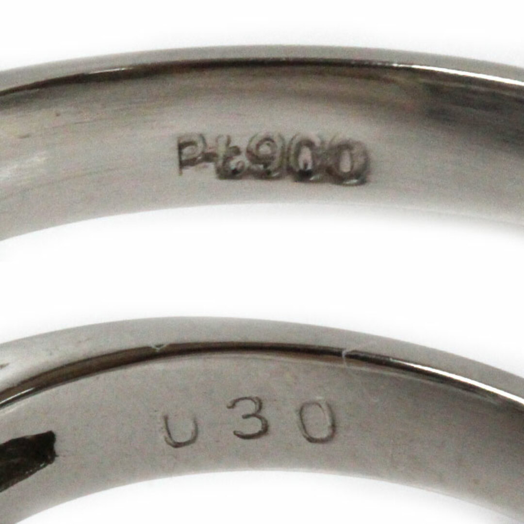 Pt900プラチナ リング・指輪 パール約10.5mm ダイヤモンド0.30ct 12号