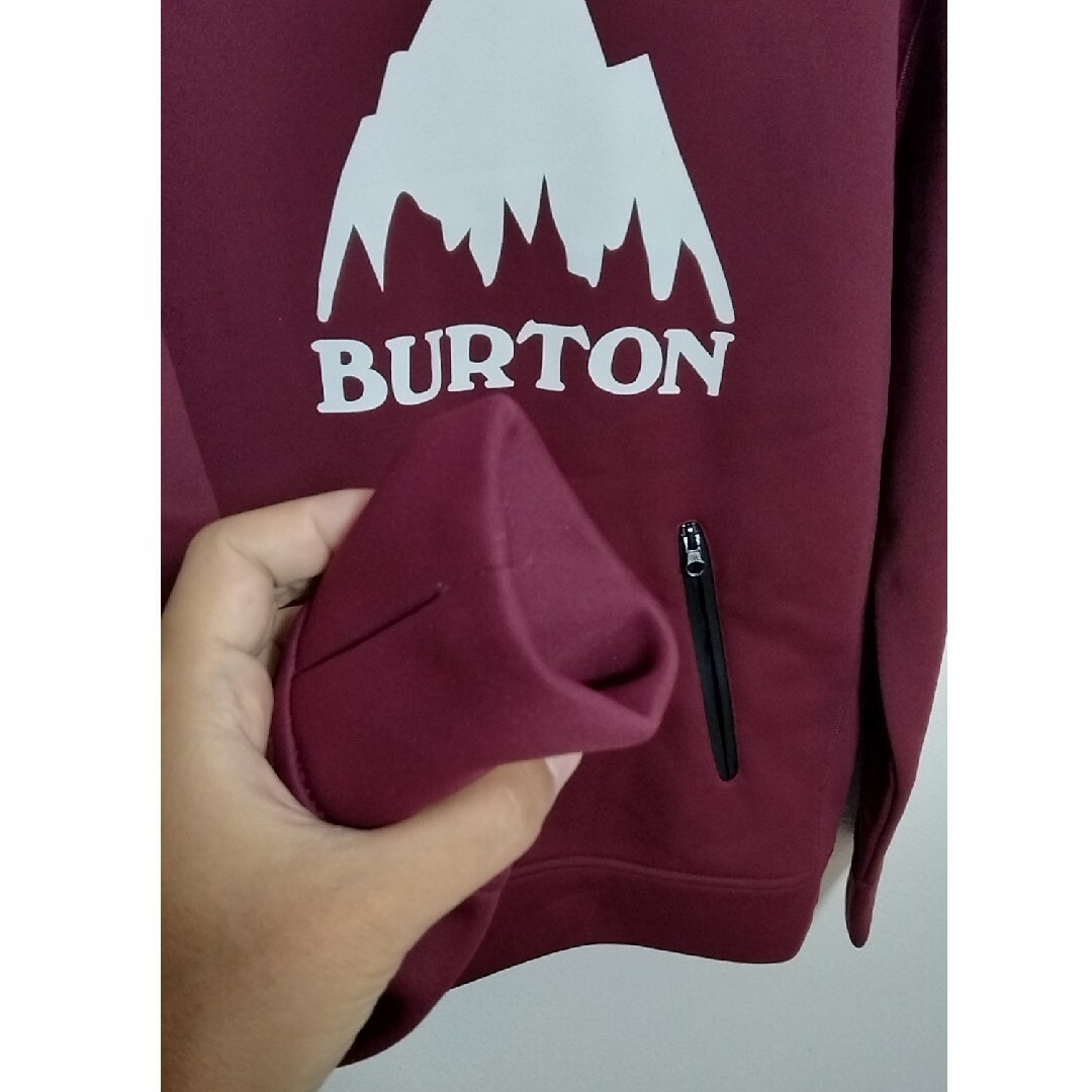 BURTON(バートン)のBURTON バートン 撥水 防水 プルオーバー パーカー ボルドー 新品! スポーツ/アウトドアのスノーボード(ウエア/装備)の商品写真