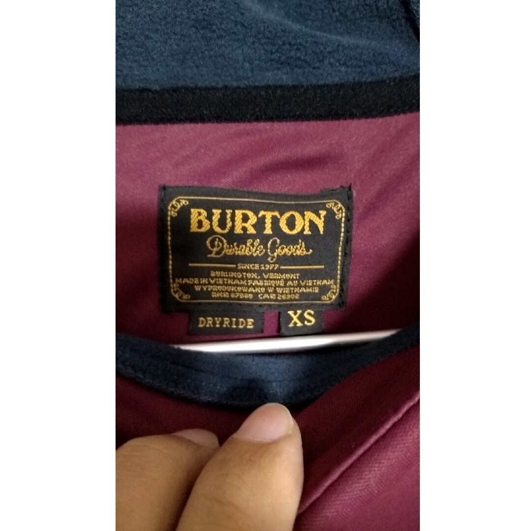 BURTON(バートン)のBURTON バートン 撥水 防水 プルオーバー パーカー ボルドー 新品! スポーツ/アウトドアのスノーボード(ウエア/装備)の商品写真