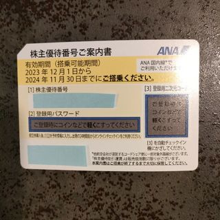 エーエヌエー(ゼンニッポンクウユ)(ANA(全日本空輸))のANA株主優待券(その他)