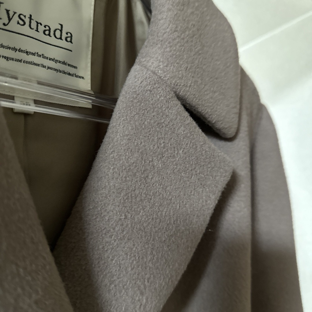 Mystrada(マイストラーダ)のArpege story限定 バックボリュームコート レディースのジャケット/アウター(ロングコート)の商品写真