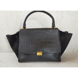 セリーヌ(celine)のCELINEセリーヌ　トラペーズ　クロコダイル型押し　2wayハンドバッグ(ハンドバッグ)