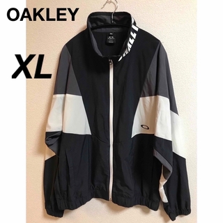 OAKLEY オークリー　メンズ ナイロンジャケット　フードジャケット　黒　XL